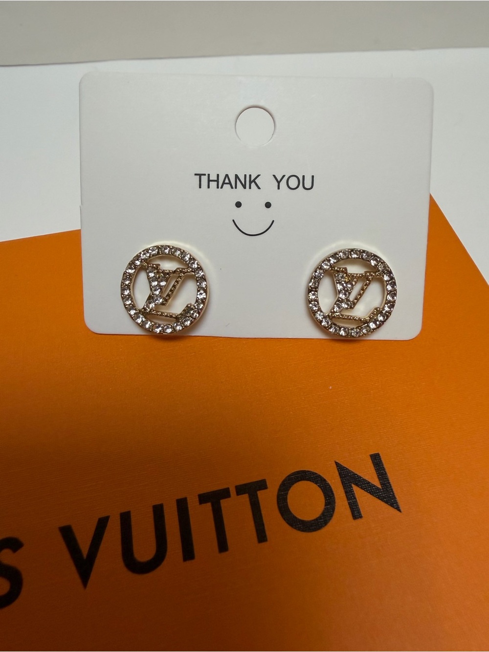 Elegant Earrings with LV Box NWOT